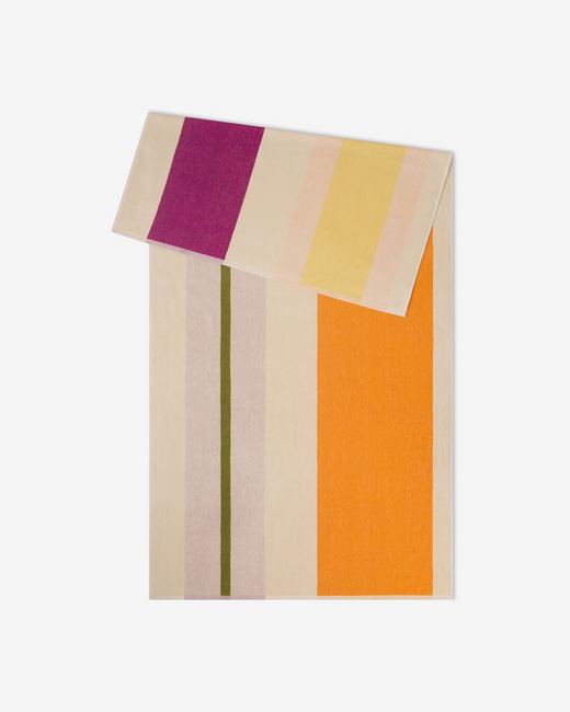 Beach Towel Yellow Fuchsia Orange Olive