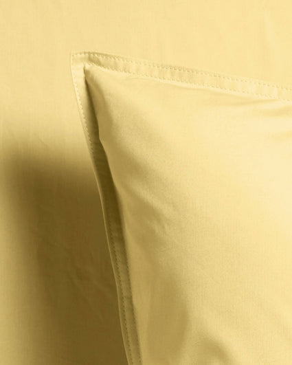 Duvet Cover Set Cotton Butter Yellow