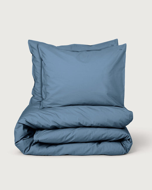 Cotton Bedding Set Quiet Blue