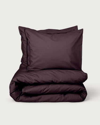 Cotton Bedding Set Plum Noir