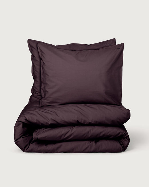 Cotton Bedding Set Plum Noir