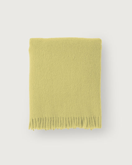 Mohair Throw Cloud Butter Bean