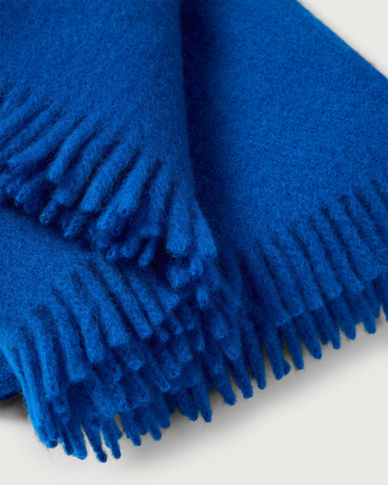Mohair Throw Cloud Cobalt Blue
