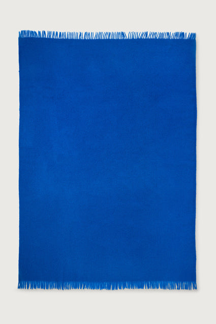 Mohair Throw Cloud Cobalt Blue