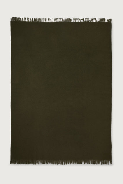 Mohair Throw Cloud Dark Olive