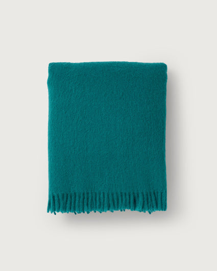Mohair Throw Cloud Turquoise