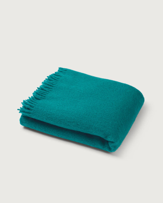 Mohair Throw Cloud Turquoise