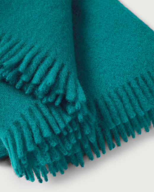 Mohair Throw Cloud Turquoise