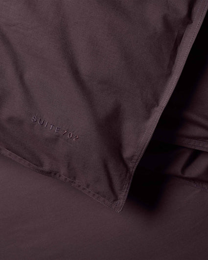 Cotton Bedding Set Plum Noir