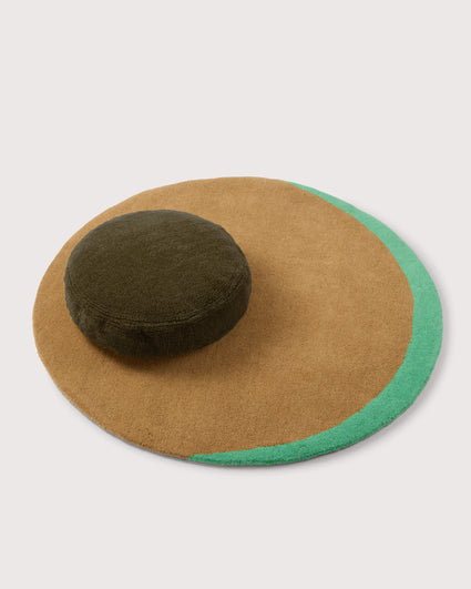 bigDOT Cushion Cover Furry Dark Olive