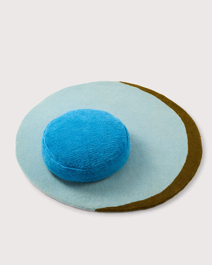 bigDOT Cushion Cover Furry Brilliant Blue