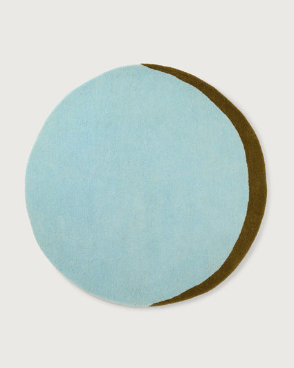 Carpet Wool Eclipse Sky Blue Dark Olive