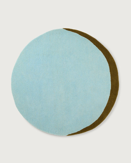 Carpet Wool Eclipse Sky Blue Dark Olive