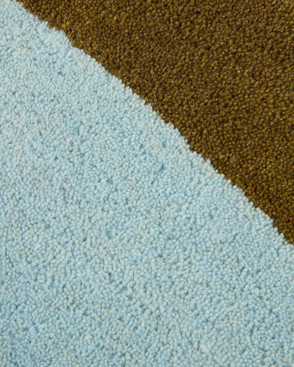 Carpet Wool Eclipse Sky Blue Dark Olive