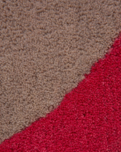 Rug Wool Eclipse Oval Taupe Berry Red