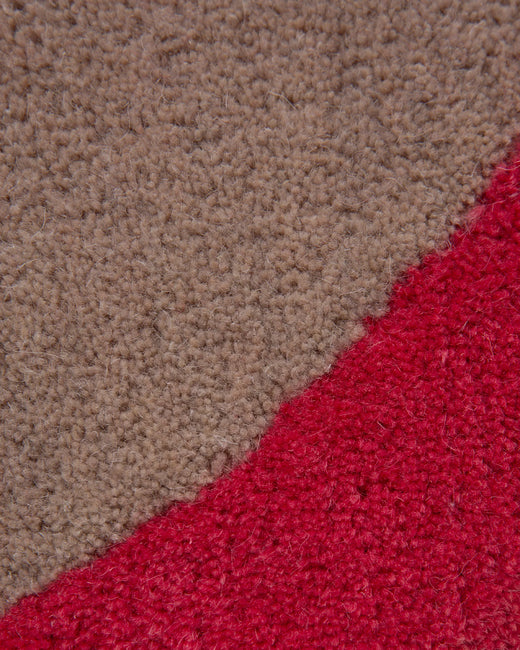 Rug Wool Eclipse Oval Taupe Berry Red