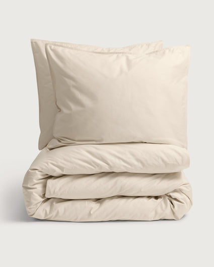 Bed Linen Set Satin Ecru