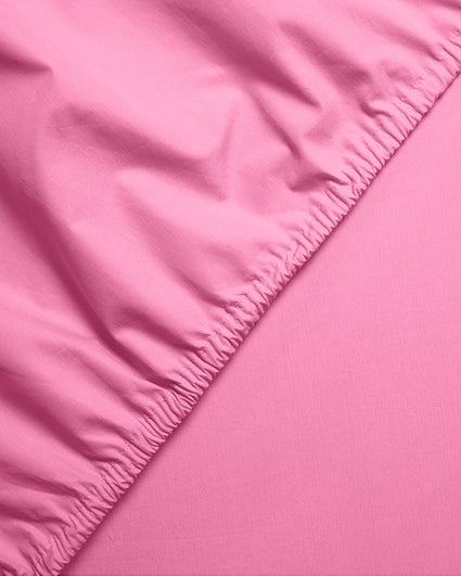 Fitted Sheet Cotton Pink Candy