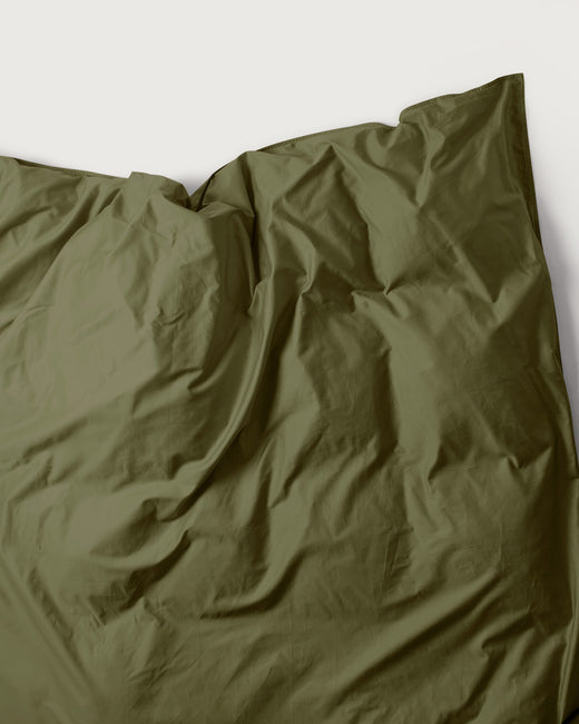 Duvet Cover Satin Khaki Green