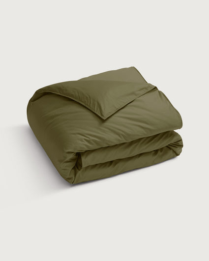Duvet Cover Set Sateen Khaki Green