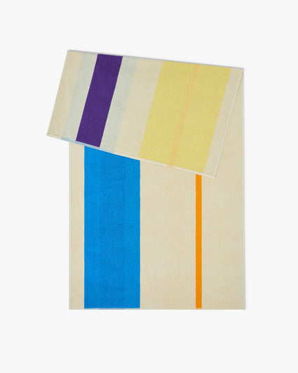 Beach towel Aqua Orange Purple Yellow