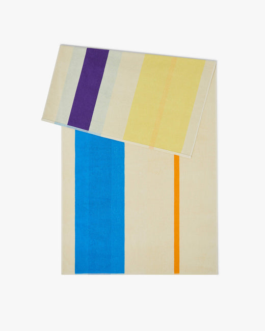 Beach towel Aqua Orange Purple Yellow
