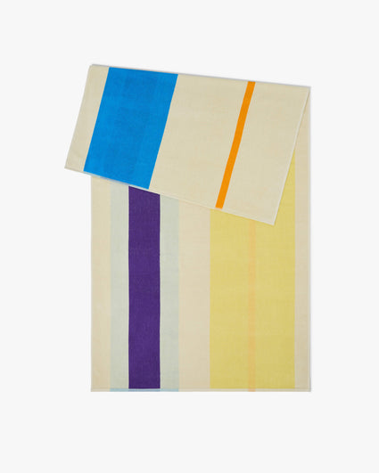 Beach towel Aqua Orange Purple Yellow