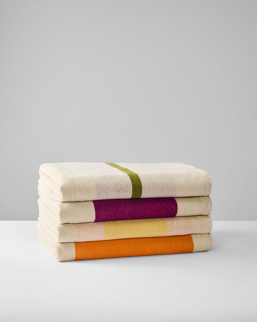 Beach Towel Yellow Fuchsia Orange Olive