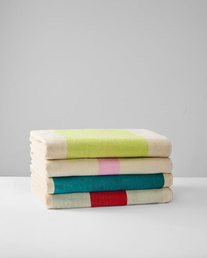 Beach towel Pink Turquoise Lime Red