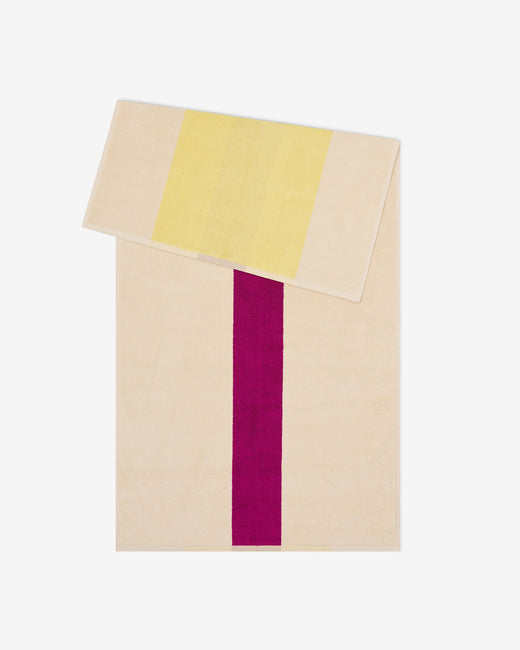 Beach towel Yellow Fuchsia