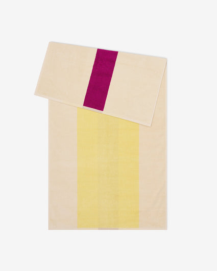 Beach towel Yellow Fuchsia