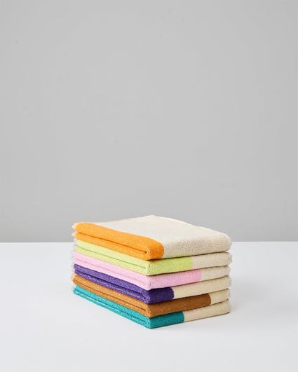 Guest Towel Set Turquoise Purple Toffee (3 pcs)