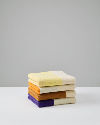 Towel Set Turquoise Red Lime Dark Green (4 pcs.)