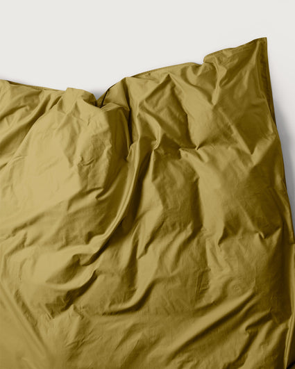 Duvet Cover Set Satin Olive Gold