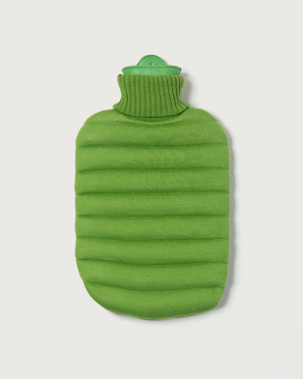 Puffy Hot Water Bottle Apple Green
