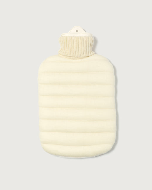 Puffy Hot Water Bottle Ivory