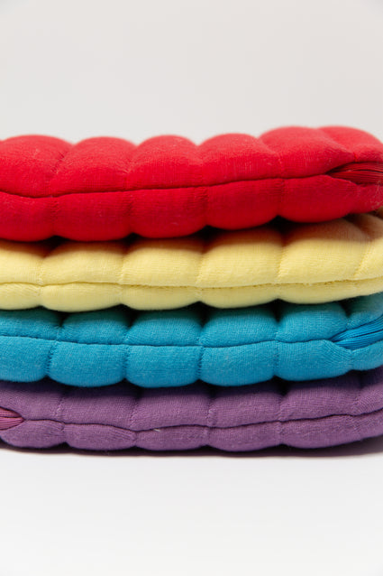 Mini Puffy Hot Water Bottle Purple