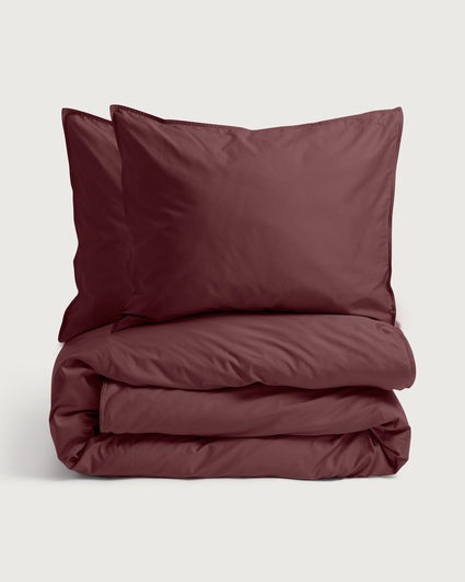 Bedding Set Satin Red Wine
