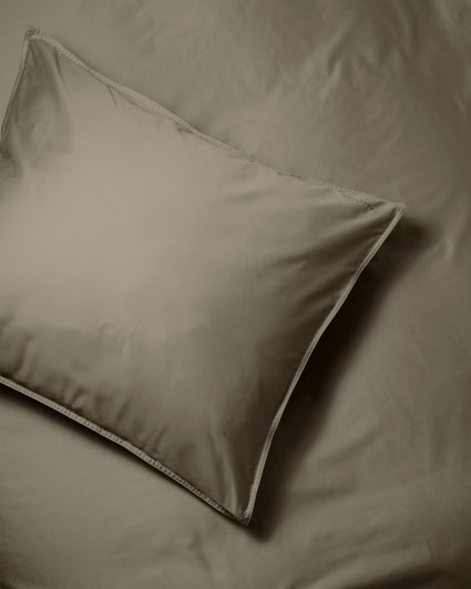 Bedding Set Satin Taupe Grey