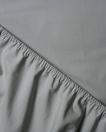 Fitted Sheet Cotton Urban Grey