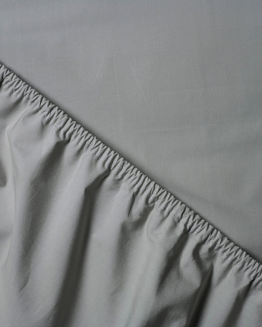 Fitted Sheet Cotton Urban Grey