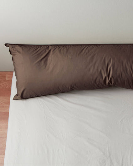 bedMATE Pillowcase Cotton Coffee Brown