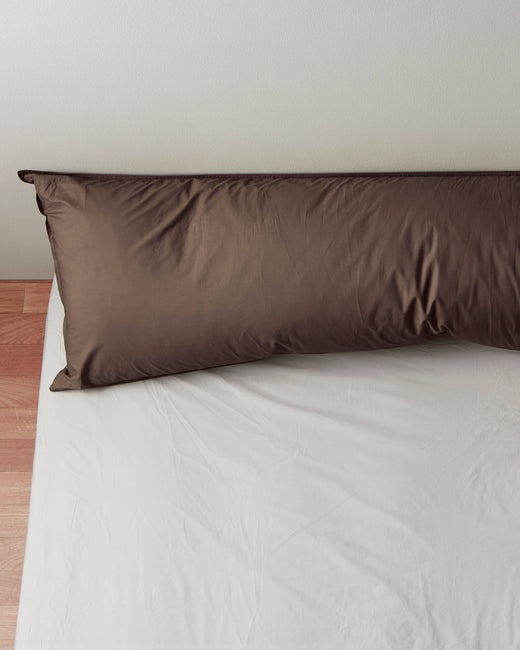 bedMATE Pillowcase Cotton Coffee Brown