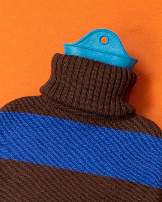 Hot Water Bottle Cobalt Dark Brown