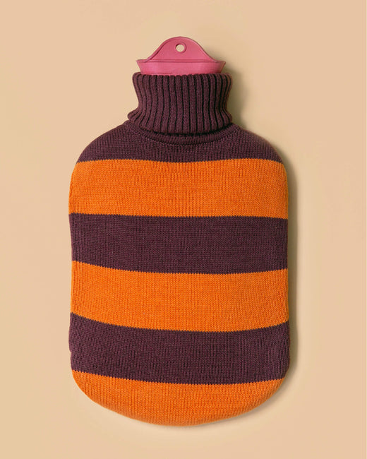 Hot Water Bottle Orange Cherry Brown