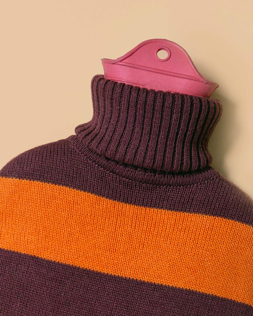 Hot Water Bottle Orange Cherry Brown