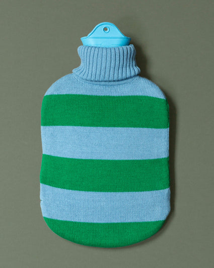 Hot Water Bottle Sky Blue Green
