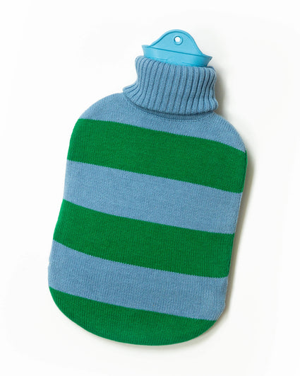 Hot Water Bottle Sky Blue Green