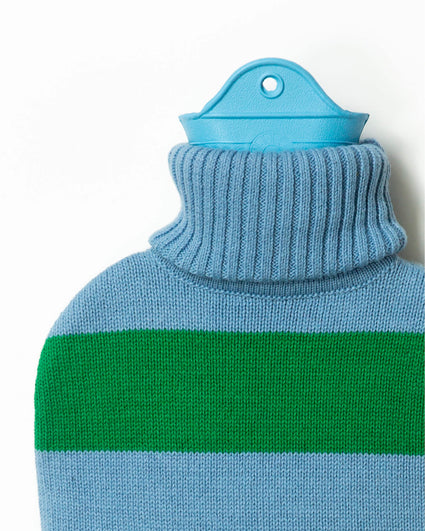 Hot Water Bottle Sky Blue Green
