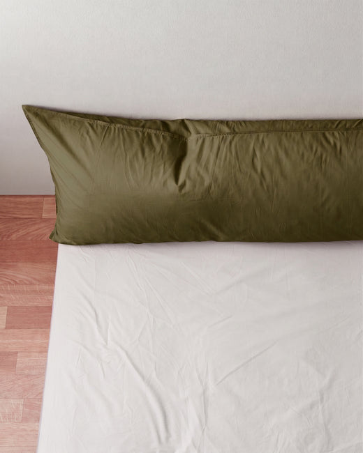 bedMATE Pillowcase Satin Khaki Green